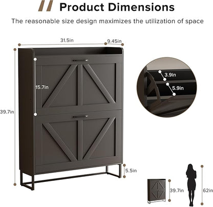 EOYUTLLY Shoe Cabinet for Entryway