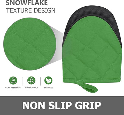1 Pair Short Oven Mitts