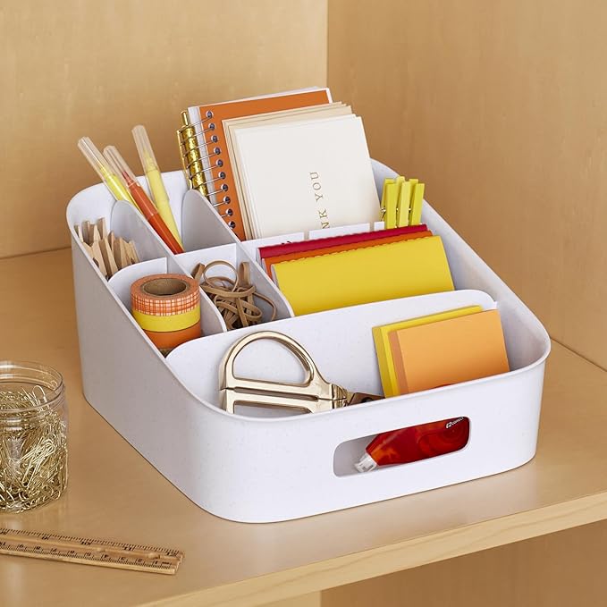 YouCopia ShelfBin Adjustable Snack Bin, BPA-Free Divided Storage Basket
