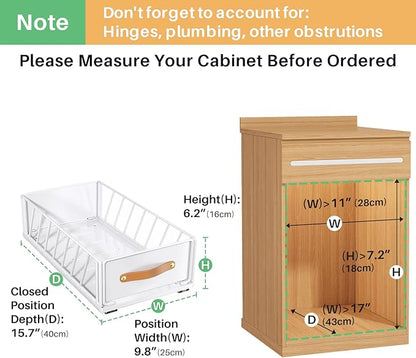 Pull out Cabinet Organizer, Heavy Duty Slide out Pantry Shelves Drawer Storage