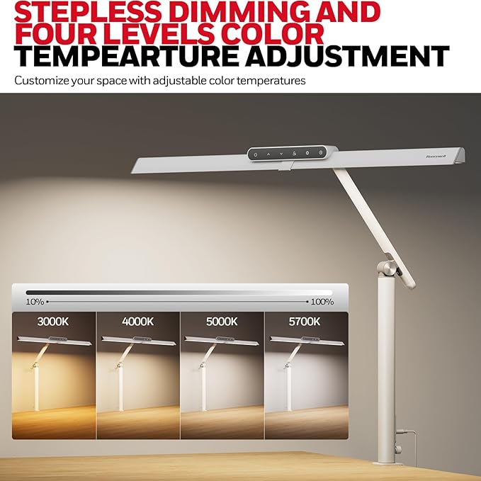 Honeywell LED Desk Lamp with Clamp