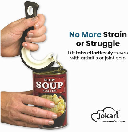 Jokari Ring Pull Can Opener for Soda and Food Cans Arthritis Aid