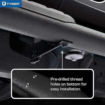 Tyger Auto 3.5" Rider Running Boards Compatible with 2009-2018 Dodge Ram 1500; 2019-2024 Classic | Quad Cab | TG-SS2D35118 | Side Step Rail Nerf Bars
