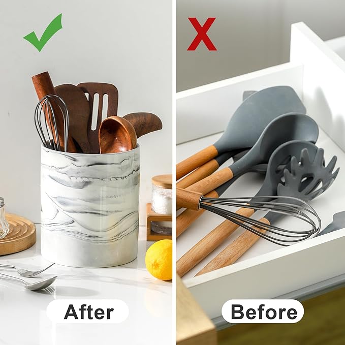 7.2 inch Large Utensil Holder for Kitchen Counter