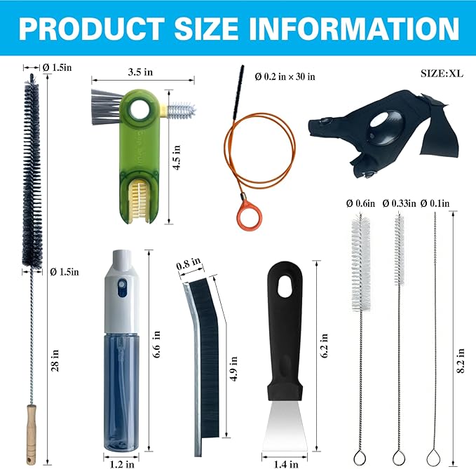 13Pcs Deep Crevice Cleaning Brush Set