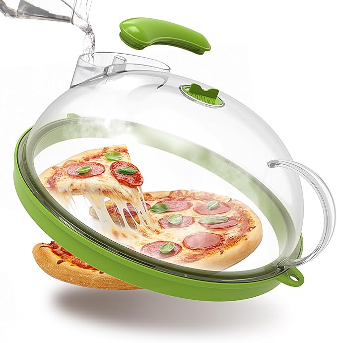 Microwave Splatter Cover with Water Steamer, Upgraded Microwave Cover