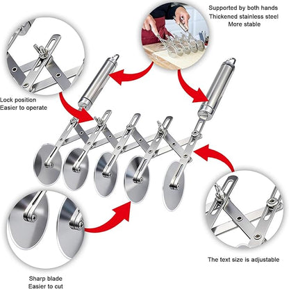 5-Wheel Pastry Cutter & Dough Divider
