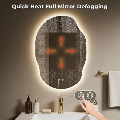 Asymmetrical Bathroom Mirror