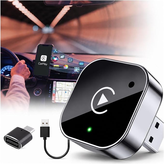Wireless CarPlay and Android Auto Adapter for Isuzu D-MAX 2019-2025- Mini Plug and Play Converter for Stable Connection