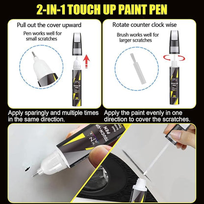 XNA Olive Green Pearl(PFP/KFP) for Dodge Ram Touch Up Paint, 2 in 1 Car Scratch Remover with Pen Tip and Brush, Exact Color-Matched for Car Paint Scratch Repair, Quick & Easy Fix Chips and Nicks