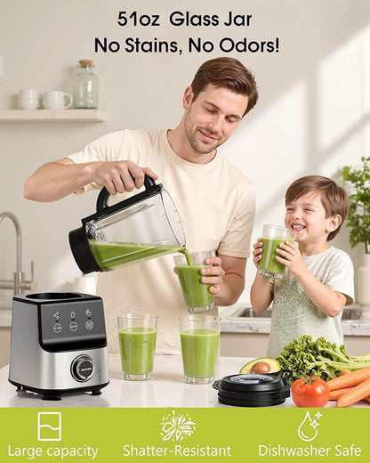 Countertop Blenders for Kitchen, 1400W Professional Blender for Smoothies