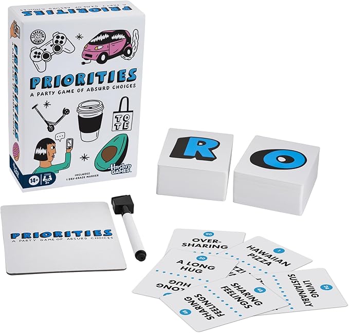 Priorities Game | A Party Game of Absurd Choices | Hilarious Card Games for Adults and Teens | Ages 14+ | 2+ Players | 30 Mins.