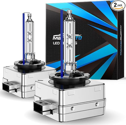 Marsauto D3S HID Xenon Bulbs 600% 30000LM Brightness 6500K Cool White 66340 42403 42302 Replacement 35W IP68 Waterproof Pack of 2