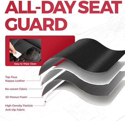 FREESOO for Toyota Corolla Seat Covers L LE XLE, LE Eco Sedan 2014 2015 2016 2017 2018 2019, Luxury Leather Seat Covers for Cars, Custom Fit Car Seat Covers, Waterproof Seat Cover, Black Blue Full Set