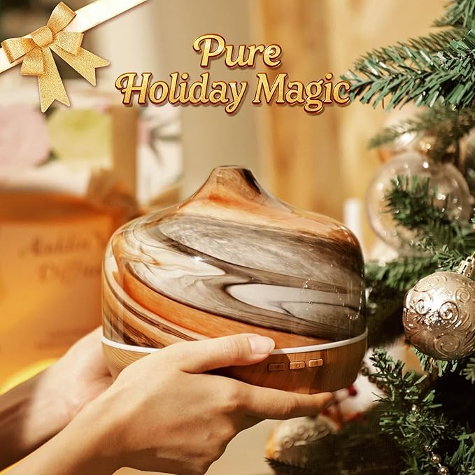Porseme 500ml Glass Essential Oil Diffuser Aromatherapy Ultrasonic Cool Mist