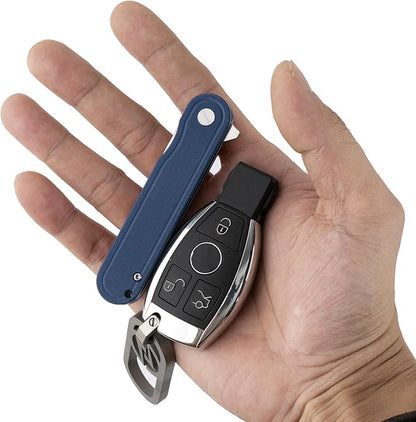 G040 Pocket Knife, 2.75'' D2 Steel Blade G10 handle, Small EDC Knife with Pocket Clip for Men Women, 2.1oz