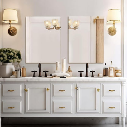 Mirrorons Frameless Wall Mirror 18" x 24", Modern Rectangle Bathroom Mirrors