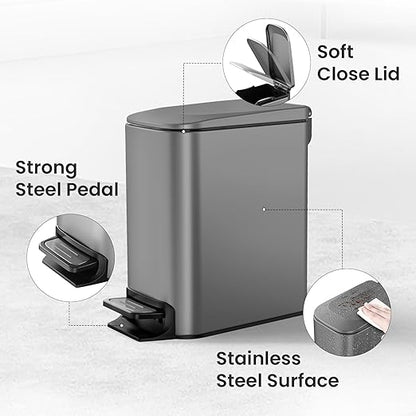 Cesun Small Bathroom Trash Can