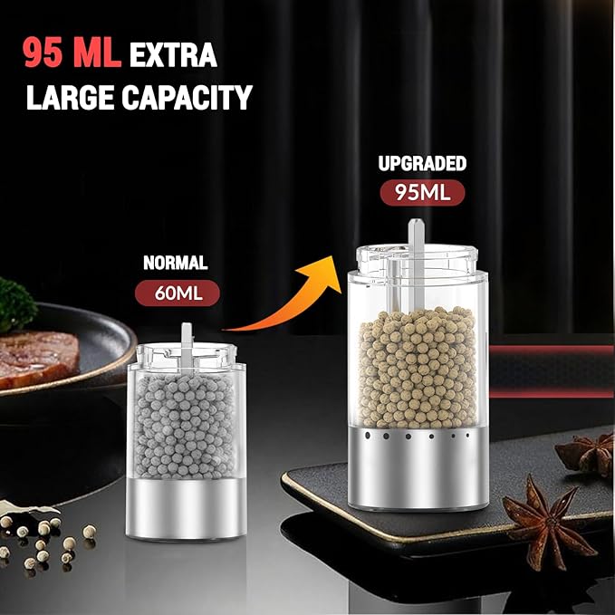 Electric Salt and Pepper Grinder Set