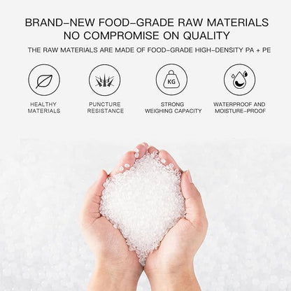 MEGAWISE Vacuum Sealer Bags (11''x 14''-100pcs) for Food Freshness Preservation, BPA Free Vacuum Storage Bags for Food or Sous Vide, Seal a Meal,Double-Sided Texture, Double Lock Freshness (100 count)