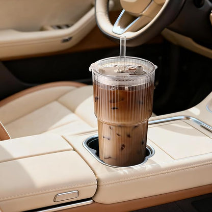 Iced Coffee Cups with Lids: Coffee Bar Accessories