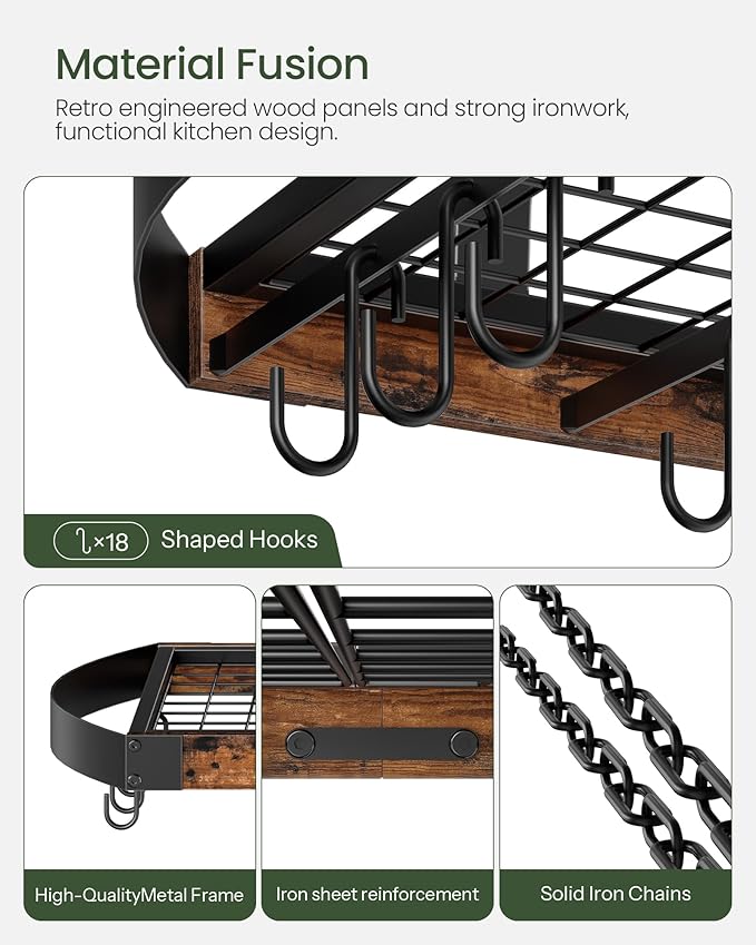 CHOEZON Hanging Pot Rack, Pot Hanger