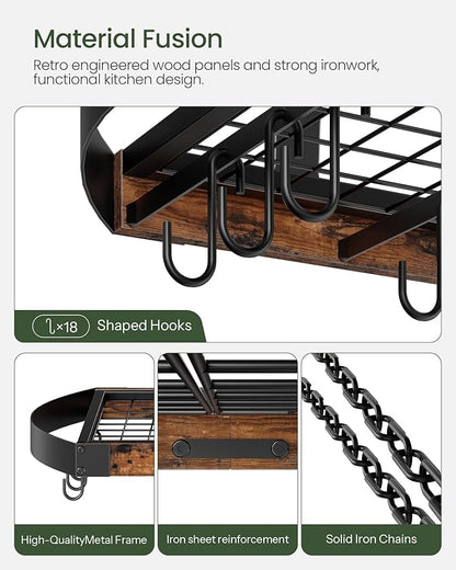 CHOEZON Hanging Pot Rack, Pot Hanger