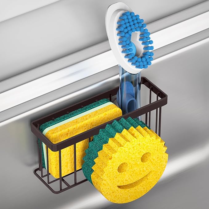 MURLONG Sponge Holder Smiley Face, Sink Caddy