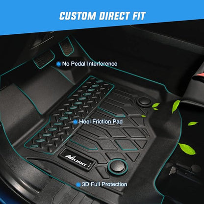 Nilight Floor Mats for Toyota Corolla Cross Hybrid 2022 2023 2024 2025 2026 (AWD Only) All Weather Custom Fit Heavy Duty Floor Liners