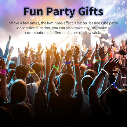 60 Pack 8??Green Glow Sticks Bulk Bright Glow Sticks with 60 Connectors 20 Heart Glasses Glow In The Dark Party Supplies Neon Party Decorations Glow Bracelet Glasses for Carnival (Green)
