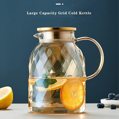 AEFPOYMXU 62oz Glass Pitcher