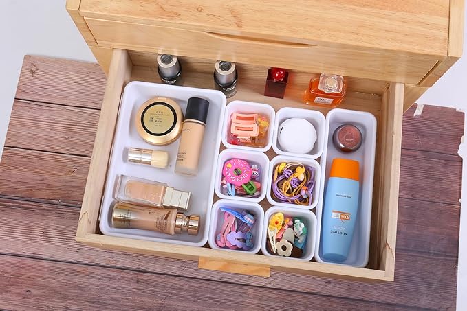 Kutesna 15 PCS Interlocking Desk Drawer Organizer Separator