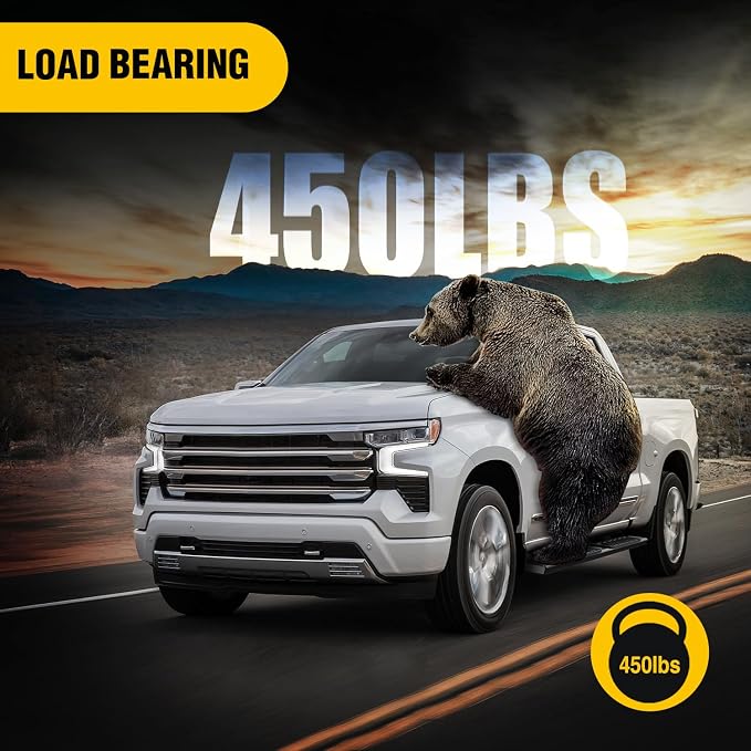 Nilight Running Boards for 2019-2026 Chevy Silverado/GMC Sierra 1500 Double Cab 2020-2026 Silverado/GMC Sierra 2500HD 3500HD 6 Inch Aluminum Bolt-on Powder Coated Side Step Nerf Bars