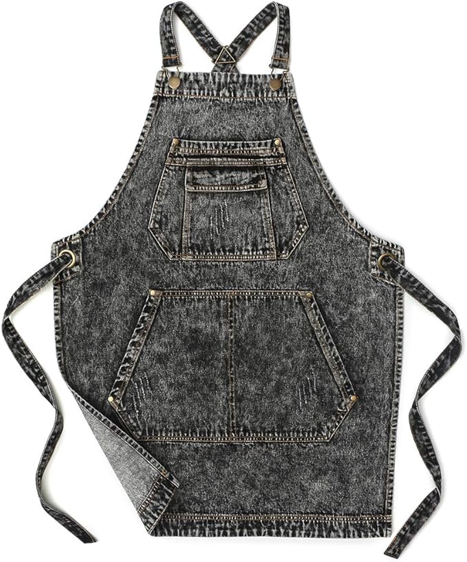 Jeanerlor - Denim Apron with Pockets