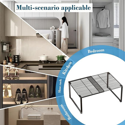 Extendable Metal Wire Shelf Organizer
