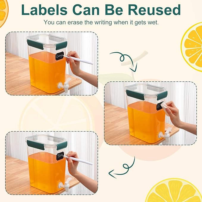 Mumufy 3 Set Plastic Drink Dispensers