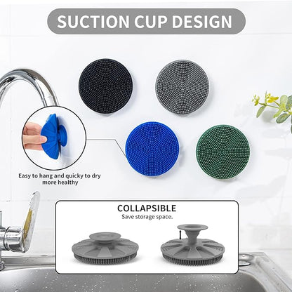Silicone Sponge, BEAUTAIL Non-Scratch Scrub Sponges