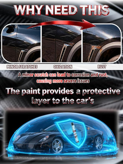 202 Black Car Touch Up Paint for Toyota, Color Accurate Two-In-One Car Paint Scratch Repair Pen, Professional Scratch Remover for Vehicles Chips and Nicks Scuff