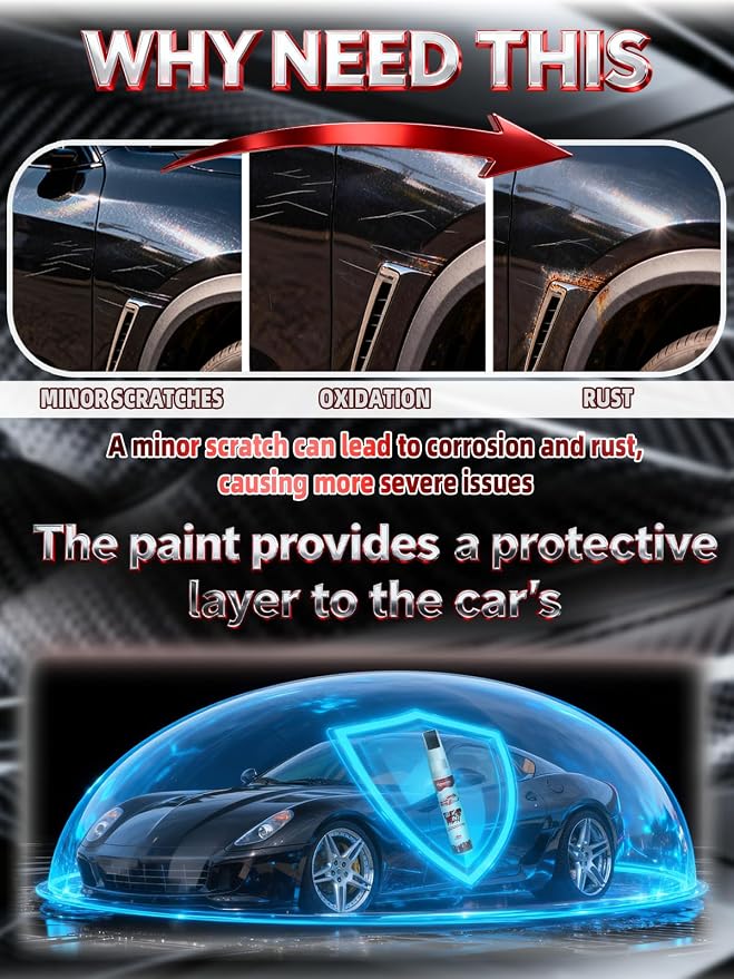 K51 Platinum Graphite Metallic Car Touch Up Paint for Nissan, Color Accurate Two-In-One Car Paint Scratch Repair Pen, Professional Scratch Remover for Vehicles Chips and Nicks Scuff