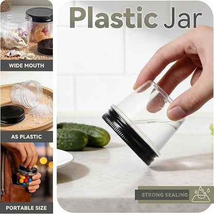 novelinks 4 oz Small Plastic Jars
