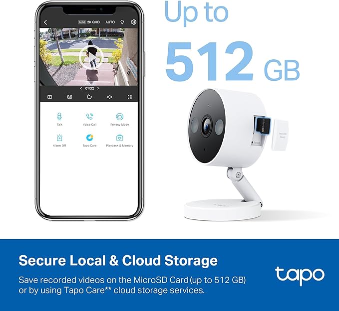 Tapo 2K+ Indoor/Outdoor Wired Security Camera