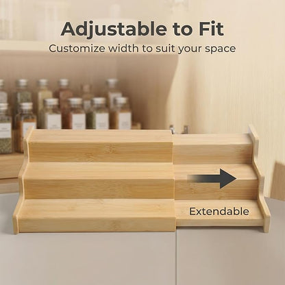 JinDoWin Spice Rack Organizer For Cabinet, Spice Organization For Cabinet