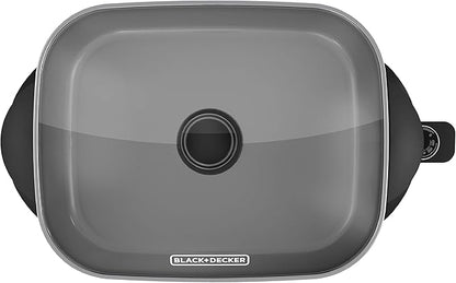 BLACK+DECKER Electric Skillet, Variable Temperature Control, Nonstick Cooking