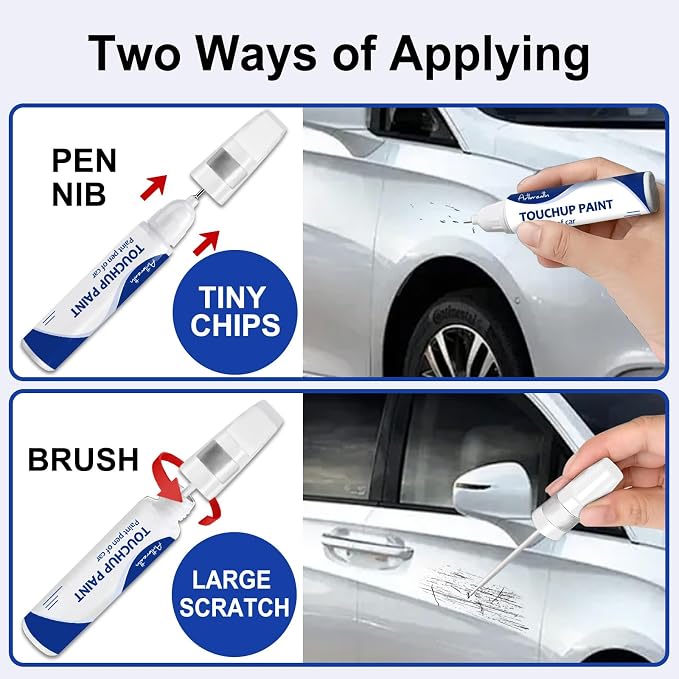Quartz White(WW8) Touch Up Paint for Hyundai-Exact Match–Chips and Nicks Car Paint Scratch Repair Kit Automotive Paint Pen for Accent/Creta/Elantra/TUCSON/SANTA