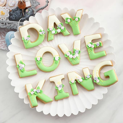 Alphabet Letter Cookie Cutters Shapes Large 3 Inch