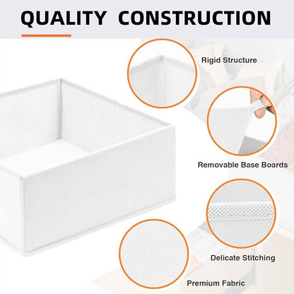 【FAMILY PACK】Drawer Organizer Clothes, 20 Pack Dresser Organizer Bins