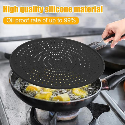 Tioncy 3 Pcs Silicone Splatter Screen