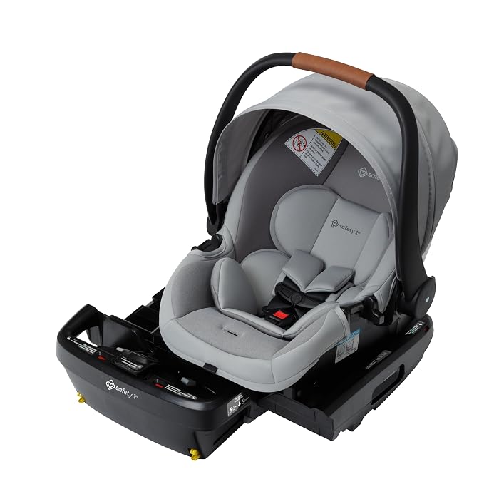 Safety 1st® onBoard™ Slide DLX Infant Car Seat w/SafetySlide™ Base, Easy-Install Rigid Latch, Lightweight Rear-Facing Seat, Newborn Carrier, Extra-Large Canopy, Travel System Ready, Dusty Marble