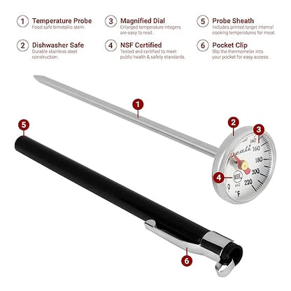Escali Home Thermometer Set, Includes Gourmet Digital, Candy, and Instant-Read Meat Thermometers