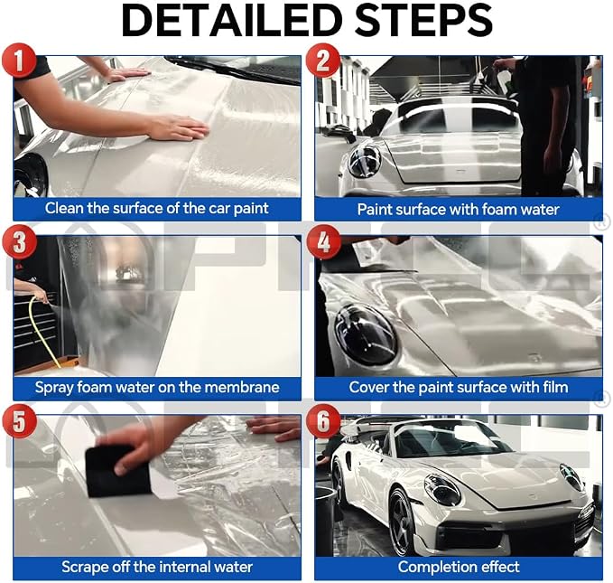 for Toyota Corolla GR 2023-2024 TPU Clear 9Mil Pre-Cut Paint Protection Film Car Vinyl Wrap,Front and Hood PPF Transparent Protective Anti-Scratch Self Adhesive Waterproof Car Wrap Film